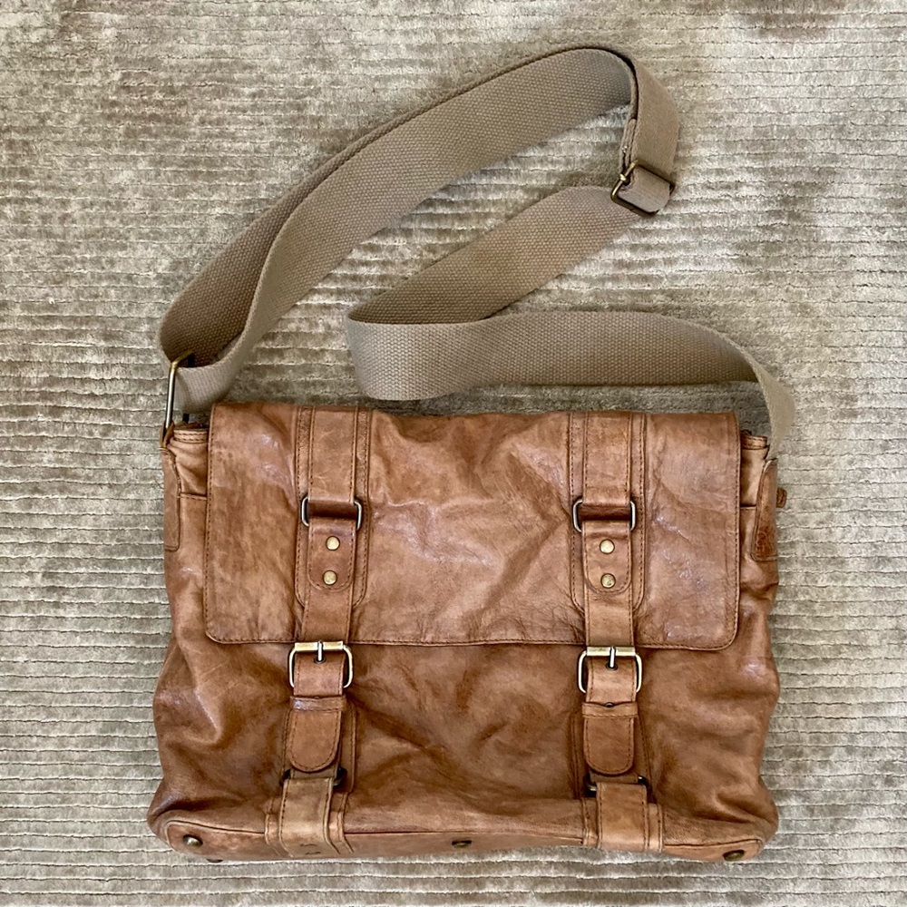 Ted Baker Leather Messenger Bag